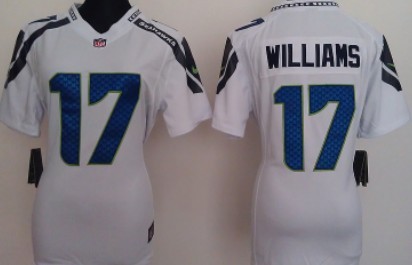 Nike Team Women's Jersey Seattle Seahawks 17 Mike Williams White Game